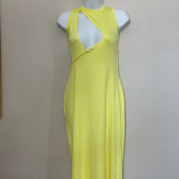 Yellow Cut Out Dress - Picture 3 of 3